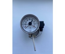 Термометр манометрический WIKA M70.55.100 t 0-160 c L капилляр - 2,5 м. длина термобаллона - 100 мм. 2014 г.